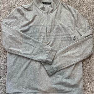 Travis Mathew Men's Gray Half-Zip Jacket